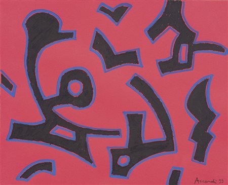 Carla Accardi Trapani 1924 - Roma 2014 Senza titolo, 1999 Tempera su...