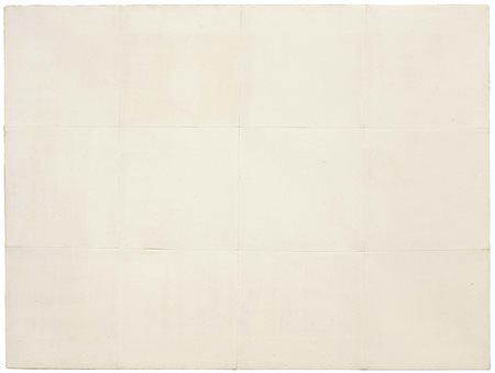 Piero Manzoni Soncino (Cr) 1933 - Milano 1963 Achrome Caolino su tela cucita...