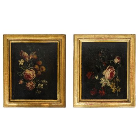 Scuola dell'inizio del secolo XVIII

Coppia di dipinti ad olio su tela raffigur