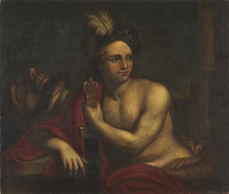 Scuola romana del secolo XVIII

"Davide con la testa di Golia"
olio su tela (cm