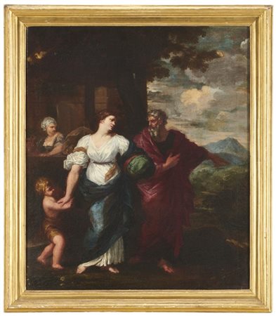 Ciro Ferri (attr.)

"La cacciata di Agar"
olio su tela (cm 69x58,5)
in cornice