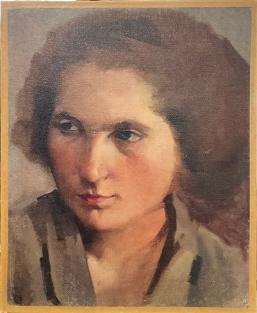 Ignoto di inizio secolo XX

"Ritratto femminile" 
olio su tela (cm 39x32) (dife