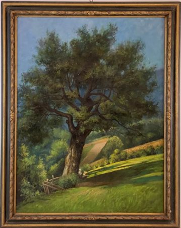 Ignoto di inzio secolo XX

"Quercia" 
olio su tela (cm 124x93)
in cornice (dife