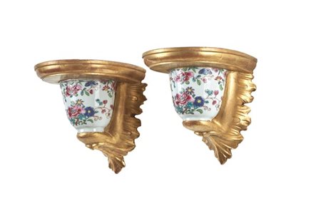 Manifattura della Compagnia delle Indie, Cina, secolo XVIII. Coppia di tazzine