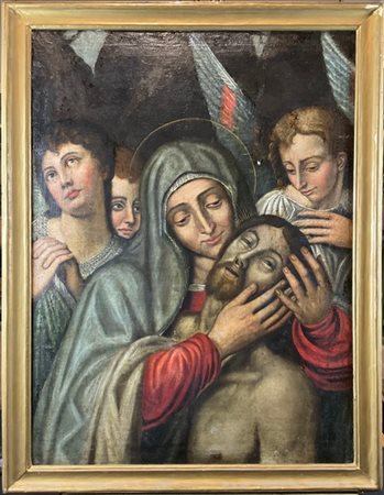 Ignoto

Antico dipinto raffigurante "Compianto"
olio su tela (cm 87x65)
in corn