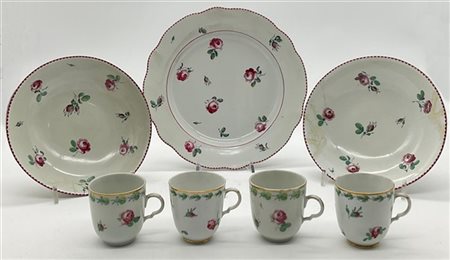 Manifattura di Ginori, Doccia, secolo XVIII-XIX. Lotto composto da due fondine