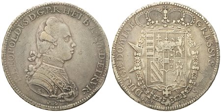 FIRENZE. Granducato di Toscana. Pietro Leopoldo (1765-1790). Francescone da 10 paoli 1779. Ag (g 27,29; mm 41,1).