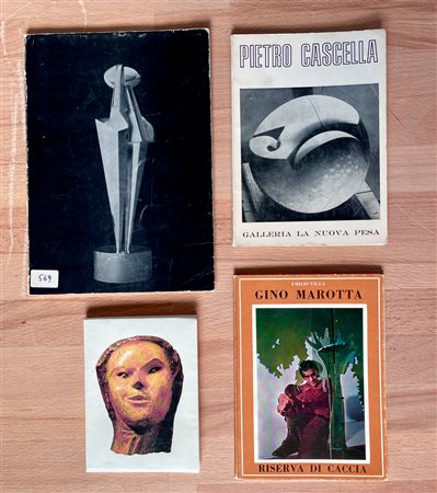 SCULTURA ITALIANA DEL DOPOGUERRA - Lotto unico di 4 cataloghi