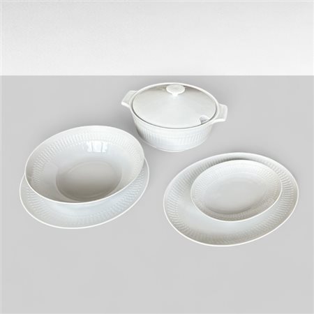 Lotto di curiosità in porcellana bianca, Bavaria