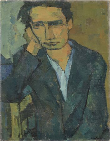 Domenico Cantatore Ruvo di Puglia (Ba) 1906 - Parigi 1998 Figura d'uomo, 1947...
