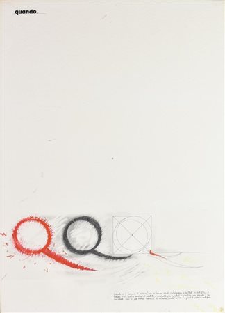 Anonimo QUANDO. (DAL MANIFESTO DEL PARTITO COMUNISTA) tecnica mista su carta,...