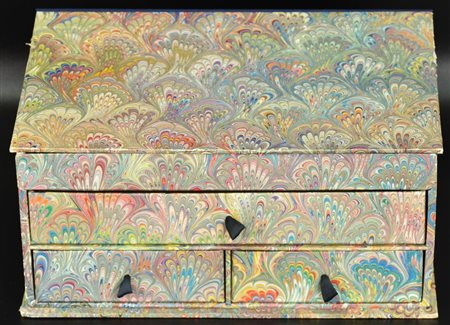 MINICASSETTIERA IN CARTONE minicassettiera in cartone rivestita con carta...