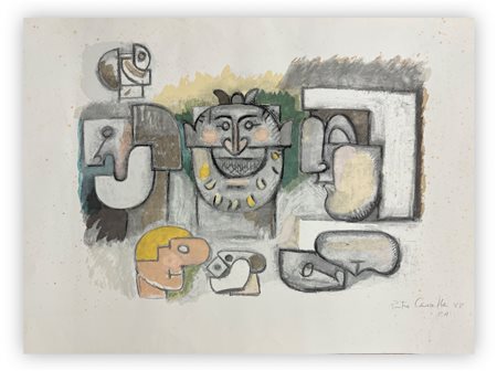 PIETRO CASCELLA (1921-2008) - Senza Titolo, 1988