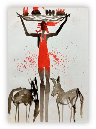 ANONIMO - Porta con asino, 2005