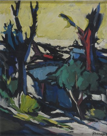 DIPINTO PAESAGGIO DI ACHILLE SDRUSCIA