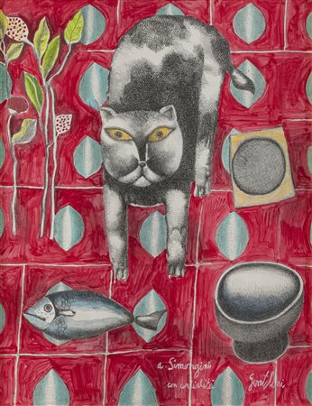 LITOGRAFIA RITOCCATA DI FRANCO GENTILINI