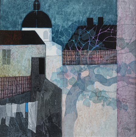 DIPINTO PAESAGGIO DI GIANCARLO ISOLA