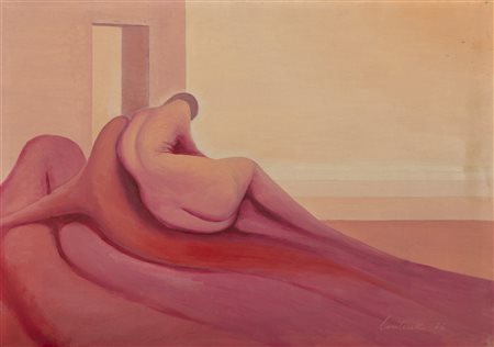DIPINTO NUDO DI AUGUSTO CONTI, 1976