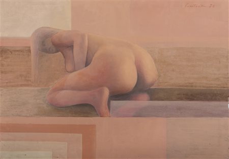 DIPINTO NUDO DI AUGUSTO CONTI, 1978