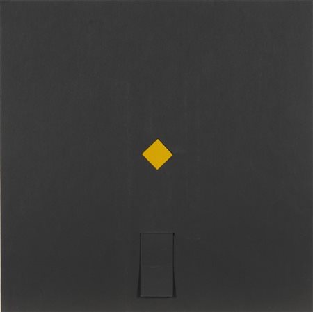 Gianni Colombo "Senza titolo" 
multiplo, cartoncino con elemento mobile serigraf