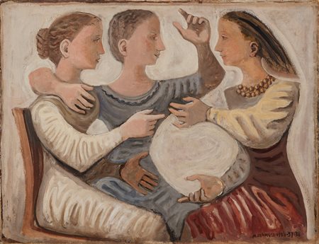 Massimo Campigli (Berlino, 1895 - Saint-Tropez, 1971) La disputa, 1936-38...