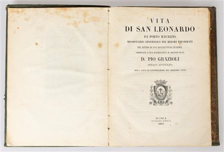 Vita di San Leonardo da Porto Maurizio   Giuseppe Maria Da Masserano