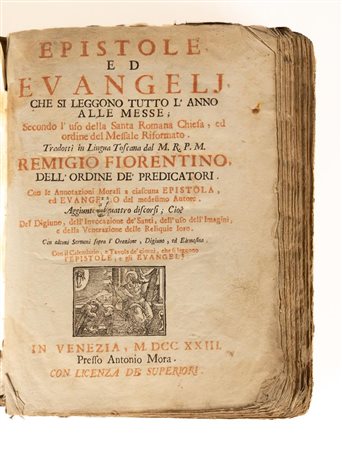 Epistole, ed Evangelj, che si leggono tutto lʹanno alle messe.   Remigio Nannini