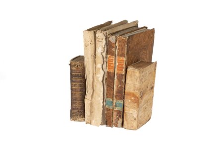 Lotto di sei volumi di argomento religioso   