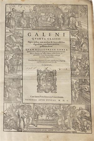 Lotto di due libri di Claudius Galenus   