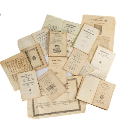 Lotto di 12 opere storico-locali di Tivoli, comprende   