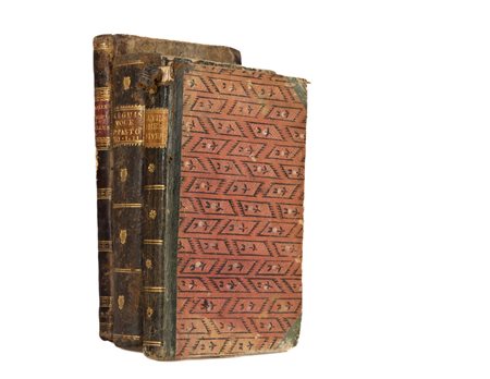 Lotto di tre volumi formato 8° rilegati in mezza pelle, comprende:   