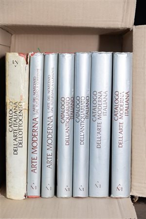 Box letteraria contenente lotto di 7 volumi   