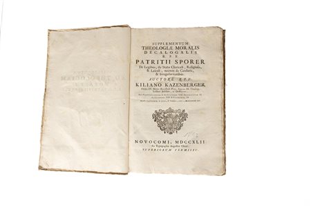 Theologiae moralis super decalogum.   Patritius Sporer