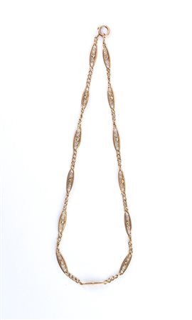  
Catena per orologio in oro inizio XX secolo
 