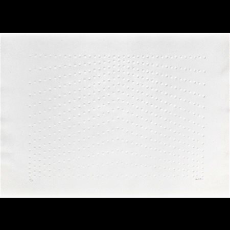 Enrico  Castellani (Castelmassa 1930-Celleno 2017)  - Senza titolo