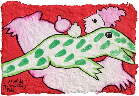 JOSE' DE GUIMARAES
Pittura su cartapesta, 1984