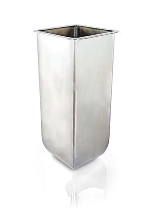 Grande vaso squadrato in argento 925/000, Egidio Broggi Milano, Anni '90 cm...