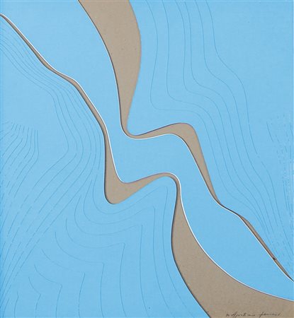 FERRARI AGOSTINO Milano 09/11/1938Senza titolo, 1970cartoncino operato...