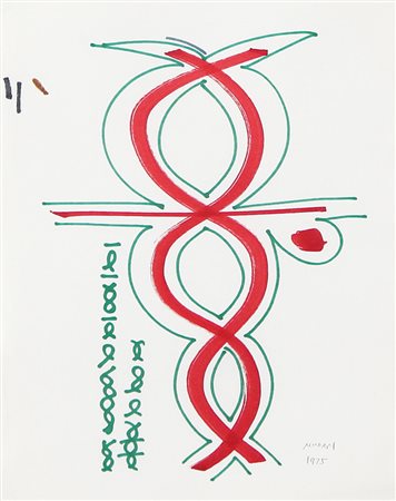 MUNARI BRUNO Milano 1907 - Milano 30/09/1998Scrittura illeggibile,...