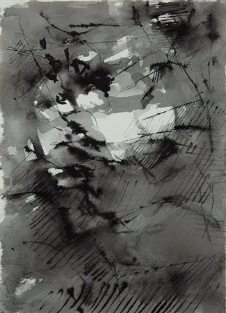 BRUNORI ENZO Perugia 14/07/1924 - Roma 13/05/1993Prima luce, 1962inchiostri...