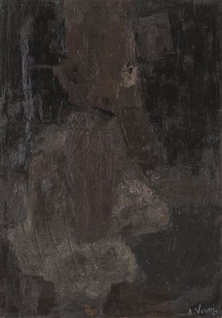 VERMI ARTURO Bergamo 1928 - Paterno d'Adda (Co) 1988Senza titolo, 1959olio su...