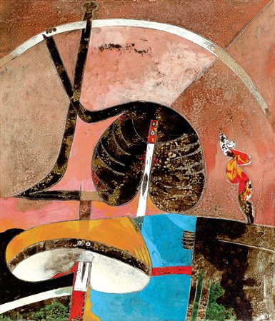 DOVA GIANNI Roma 08/01/1925 - Pisa 1991Giochi di riflessi, 1961smalti su tela...