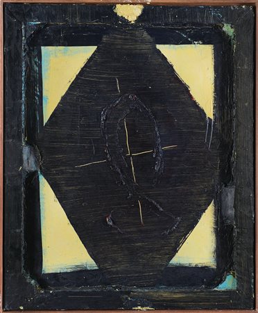 DESSI` GIANNI Roma 19/01/1955Del dire del fare, 1999encausto, olio su tela e...