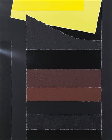 FINZI ENNIO Venezia 1931Verso il giallo, 1989olio su tela cm. 100x80, firma,...