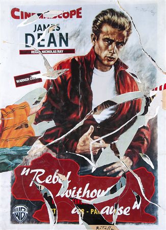 ROTELLA MIMMO Catanzaro 07/10/1918 - Milano 08/01/2006Rebel, 1990decollage su...