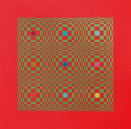 LANDI EDOARDO Modena 1937Senza titolo, 1964collage su carta cm. 65x65,...