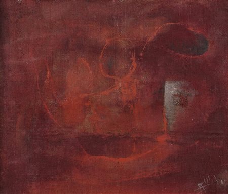 MARROCCO ARMANDO Galatina 08/02/1939Senza titolo, 1961olio su tela di juta...