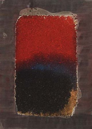 BIGGI GASTONE Roma 12/02/1925L'attesa rossa, 1996polimaterico su carta cm....