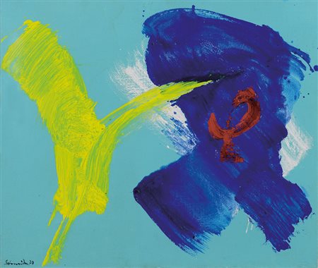 SCHNEIDER GERARD Saint Croix 1896 - Parigi 1986Opus 2 U, 1970olio su tela cm....