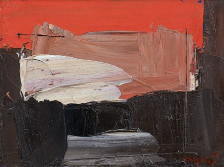 CHIGHINE ALFREDO Milano 09/03/1914 - Pisa 16/07/1974Tramonto al mare,...